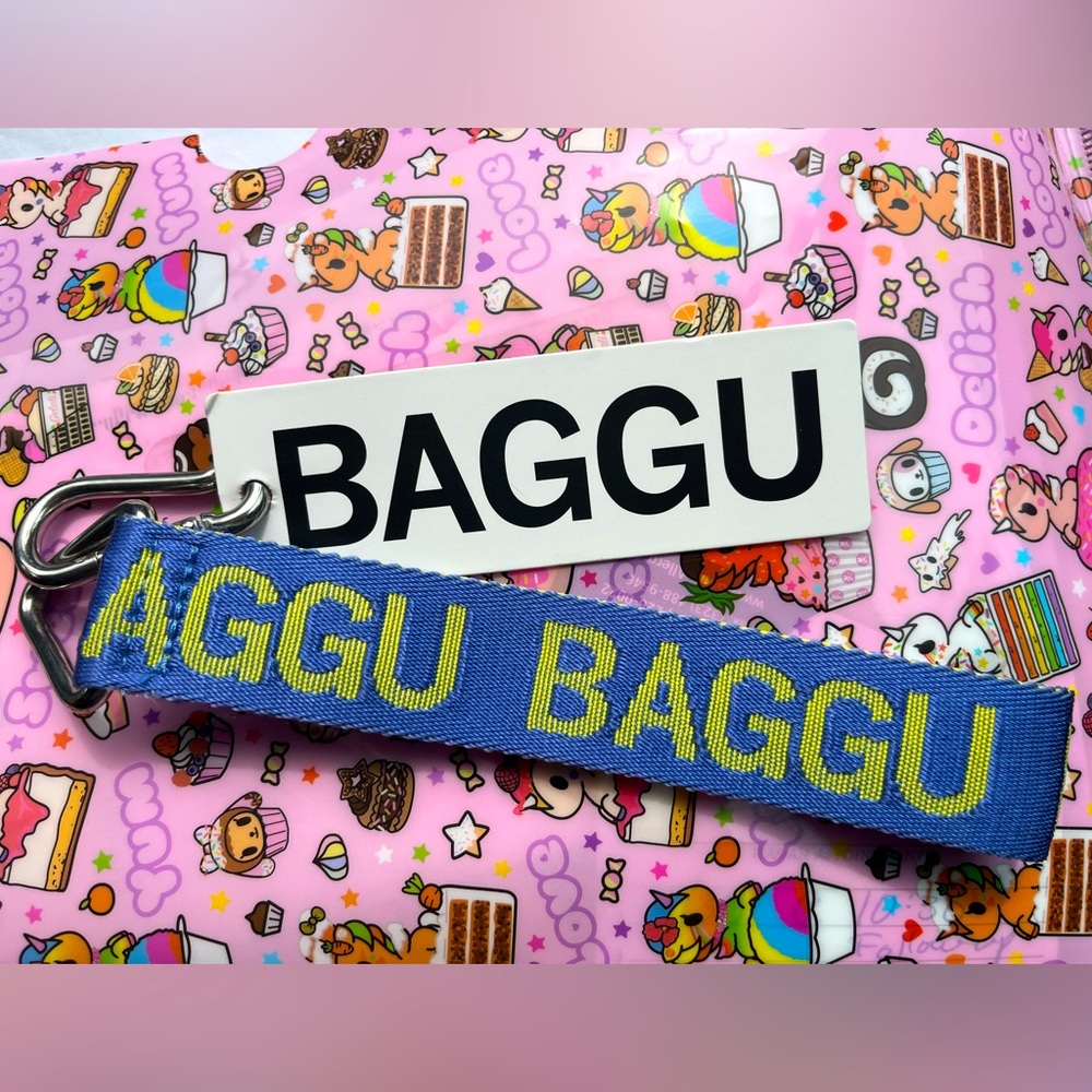 BAGGU LOGO KEYCHAIN LEMON CURD NWT LAST ONE